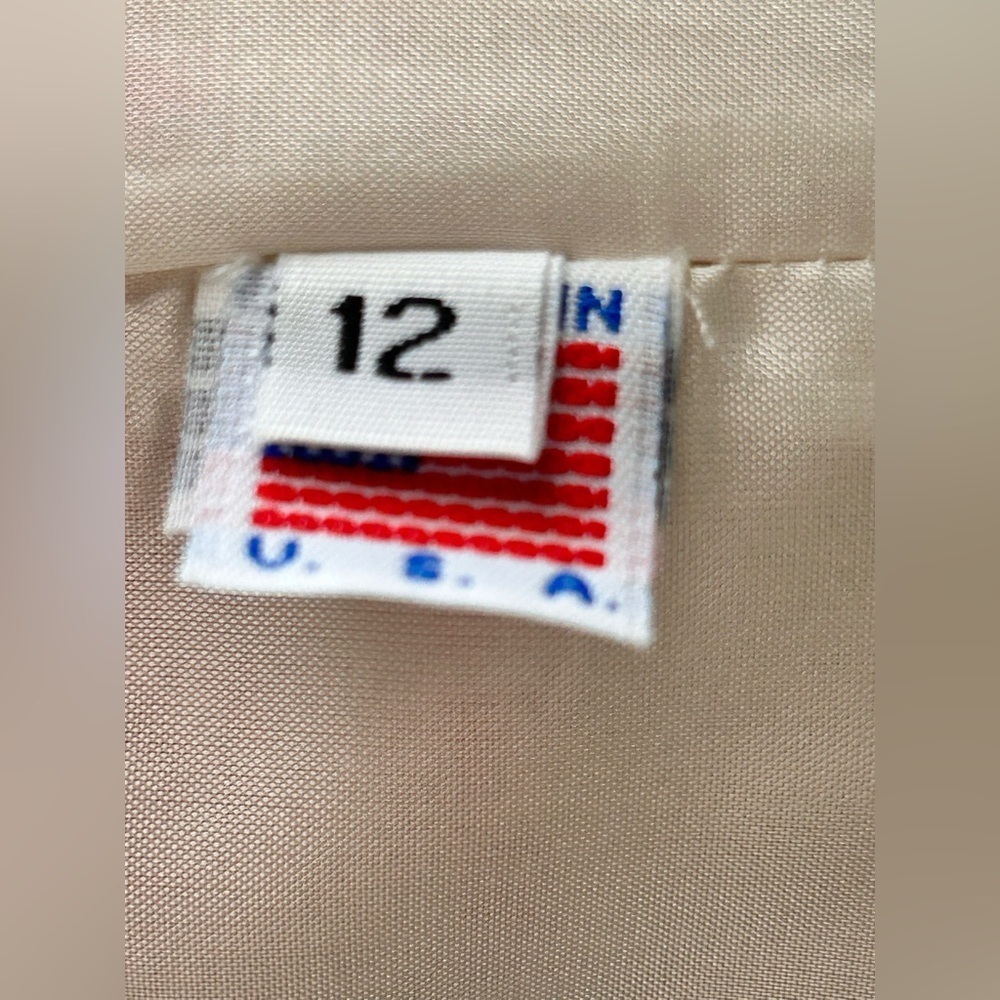 Lourdes Chávez dress and tunic size 12 beige color with orange stripes - Picture 8 of 16